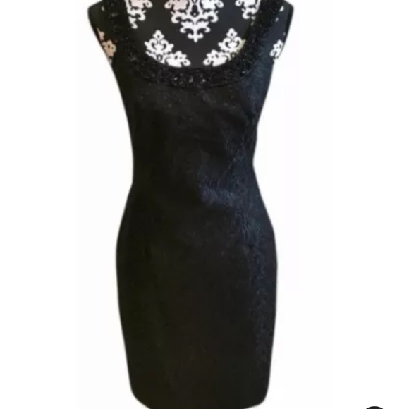 Carmen Marc Valvo Laced Sequin Cocktail Dress NWT